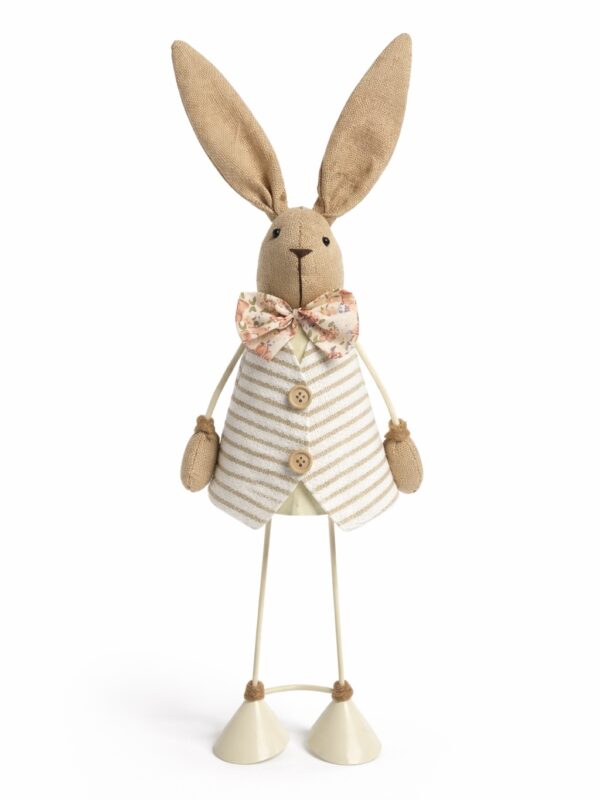 ارنب قماش ومعدن ايست easter decorative easter bunny easter bunny metal and fabric