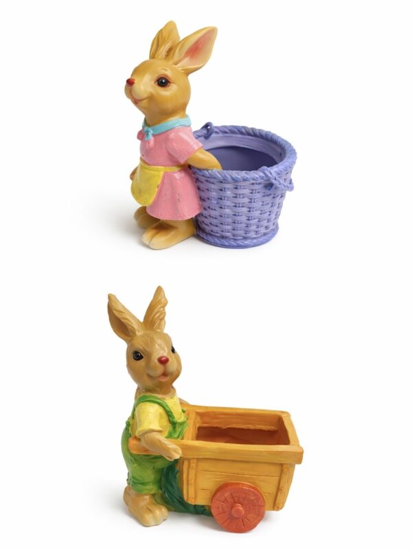 Polyresin Bunny Planter
