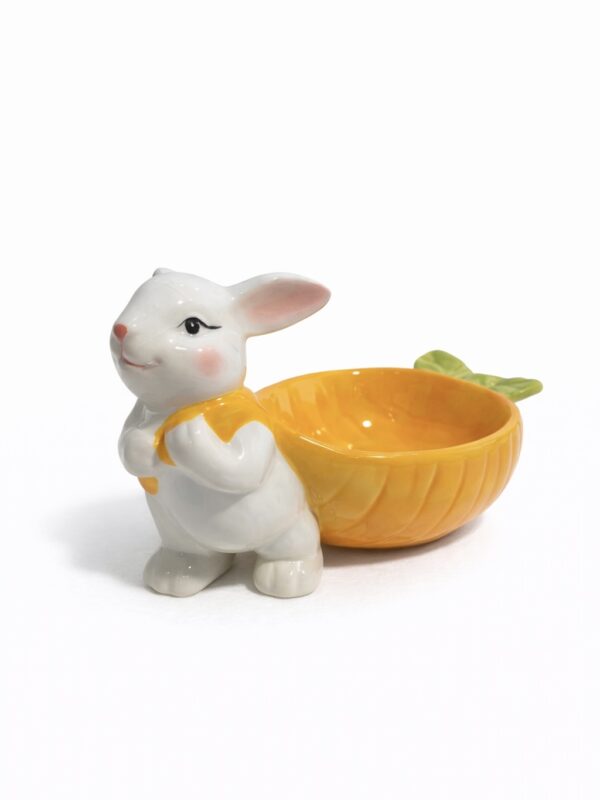 ايستر سيراميك ارنب وجزرة ايستر مضيفة ايستر easter ceramic bowl bunny carrot easter bowl