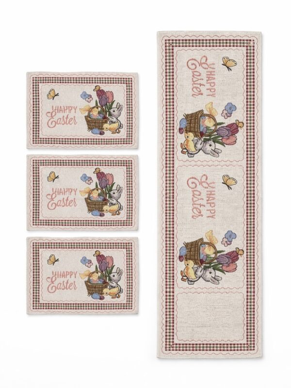 Easter Table Runner Set with 3 Placemats