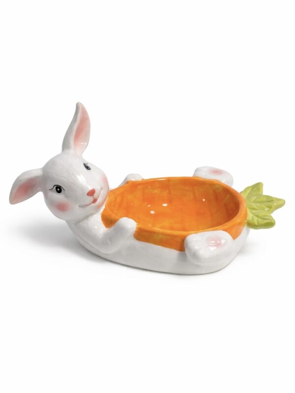 ايستر سيراميك ارنب وجزرة ايستر مضيفة ايستر easter ceramic bowl bunny carrot easter bowl