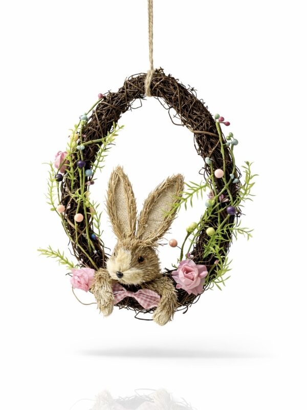 اكليل ايستر Easter Wreath with bunny