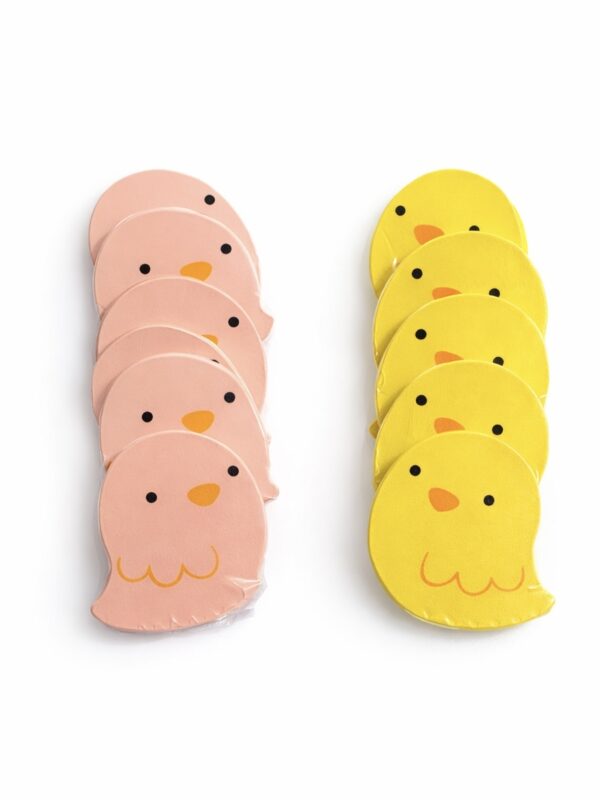 Easter Wooden Chick Decorations – Set of 5