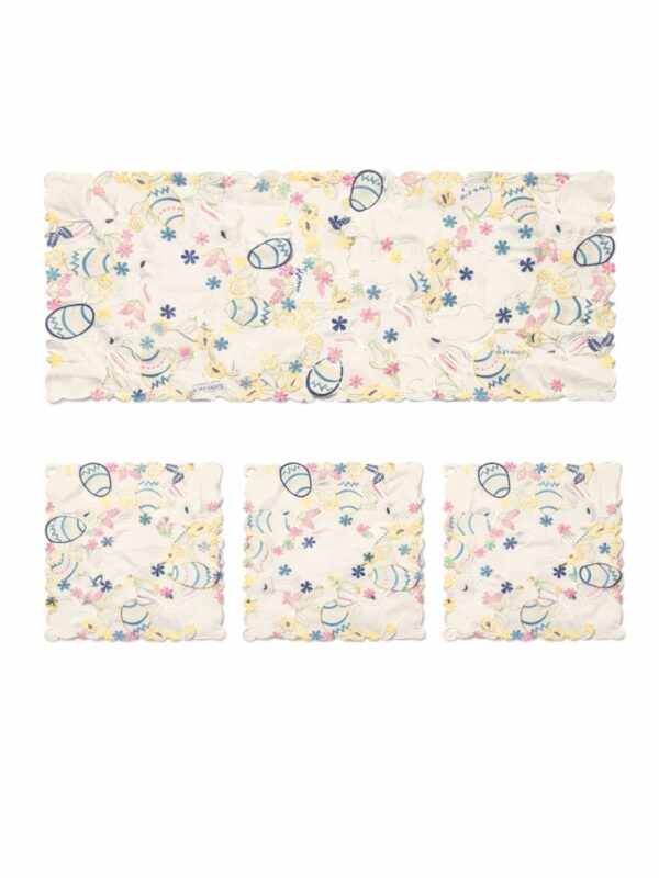 Easter Table Runner Set with 3 Placemats
