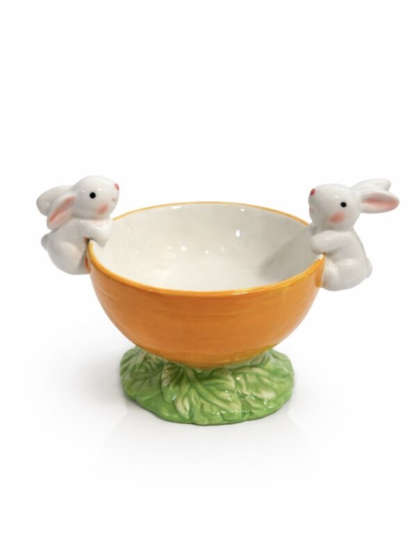 ايستر سيراميك ارنب وجزرة ايستر مضيفة ايستر easter ceramic bowl bunny carrot easter bowl