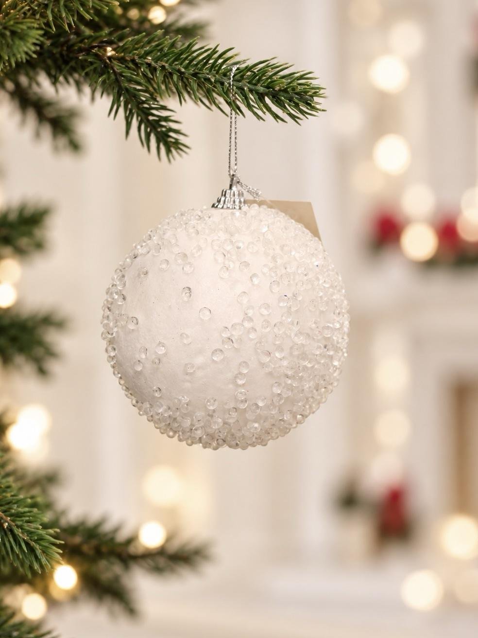 2a63df04-c792-4918-8555-eb4acf0af4d2 10cm White Crystal Ice Ball - Image 1
