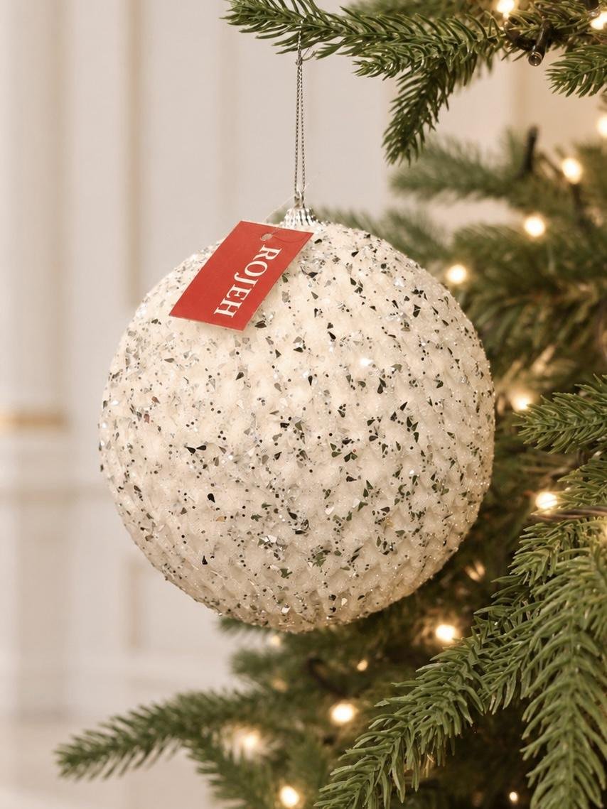 456ba626-8604-401e-acec-128aec1cf8ca 15cm White Diamond Ball - Image 1