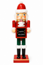 38cm Happy Holidays Nutcracker