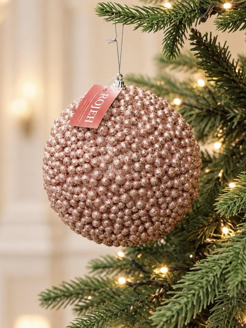 4fec2897-b92d-49ec-bb6e-3e9d97cb95a9 15cm Rose Gold Bobble Ball - Image 1
