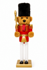 38cm Wooden Teddy Bear Nutcracker