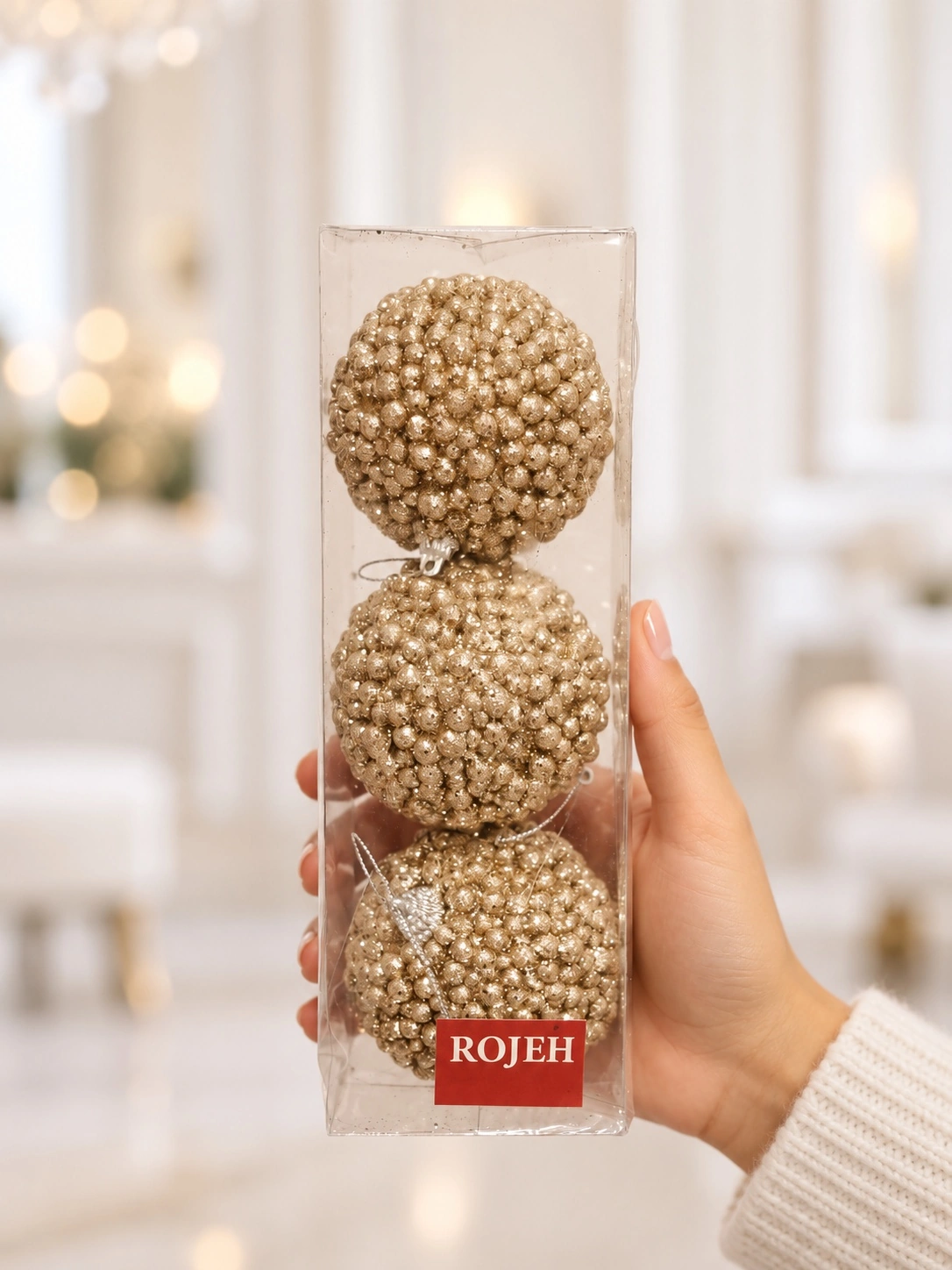 IMG_8155 8cm Champagne Bobble Ball Set(3pcs in Box) - Image 1