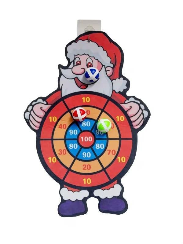Santa Sticky Ball Target Game