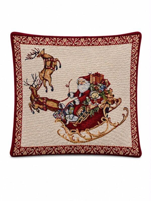 Christmas cushion covers, festive throw pillows, Christmas tablecloth, holiday table runner, Christmas home decor, festive home accessories.