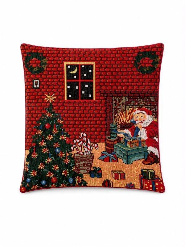 Christmas cushion covers, festive throw pillows, Christmas tablecloth, holiday table runner, Christmas home decor, festive home accessories.