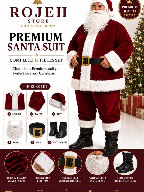 Christmas High Quality Santa Suit