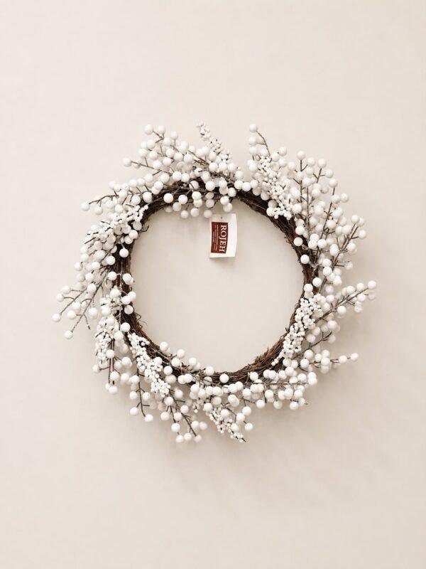 Welcome the holiday season with the Rojeh Christmas Wreath Collection. Beautifully designed to add a festive touch to your front door, walls, windows, fireplace, or any indoor space. Featuring rich greenery and carefully arranged Christmas details, each wreath brings warmth and seasonal charm to your home. Available in a variety of sizes, styles, and colors to complement both traditional and modern Christmas décor. Explore our collection of Christmas wreaths, holiday wreaths, front door wreaths, decorative wreaths, artificial wreaths, and Christmas decorations at Rojeh Store, Jordan.