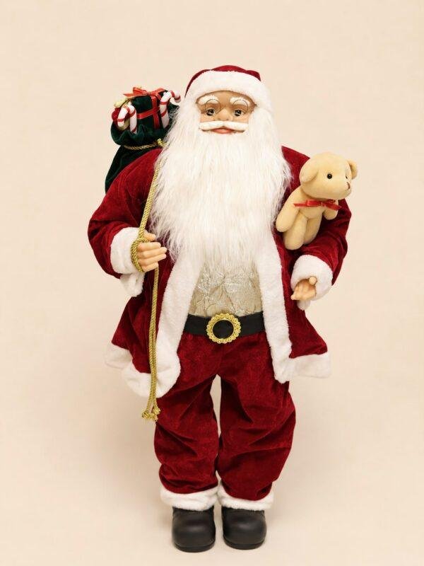 Add timeless holiday charm to your home with this decorative Santa figurine. Crafted with beautiful festive details, it is perfect for decorating tabletops, shelves, mantels, entryways, centerpieces, and Christmas displays. An ideal addition to homes, offices, shops, hotels, and restaurants, bringing warmth and festive spirit to any space. A classic Christmas decoration that can be enjoyed season after season.