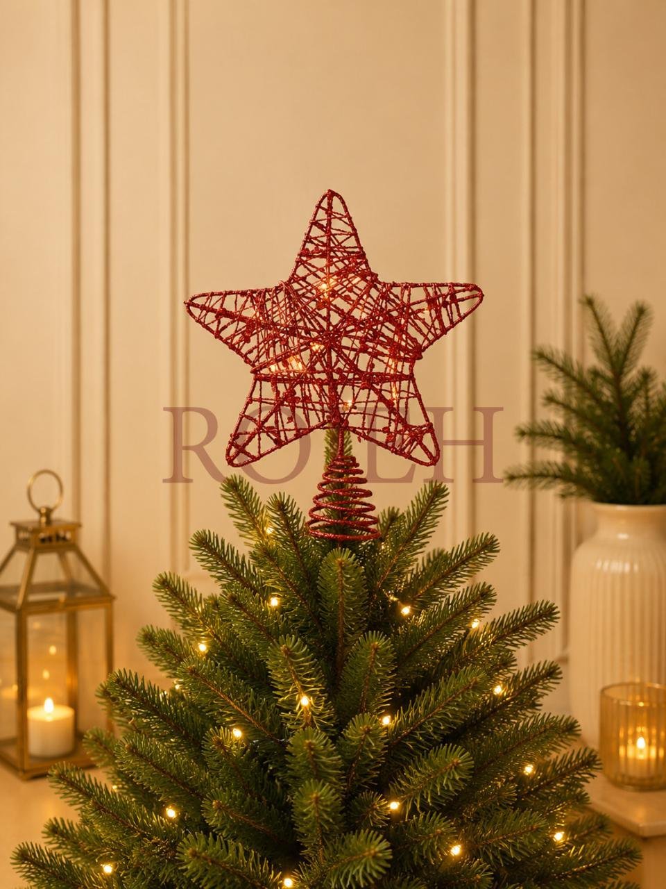 WhatsApp Image 2026-07-25 at 5.31.24 PM (5) Christmas Star Tree Topper Complete your Christmas tree with a timeless finishing touch. This elegant star tree topper adds festive charm and creates a beautiful focal point for your holiday décor. Designed to complement both classic and contemporary decorating styles, it’s the perfect finishing accent for any Christmas tree. Features: * Elegant star design * Lightweight and easy to place * Fits most Christmas trees * Complements a variety of decorating styles * Perfect for home, office, and holiday displays