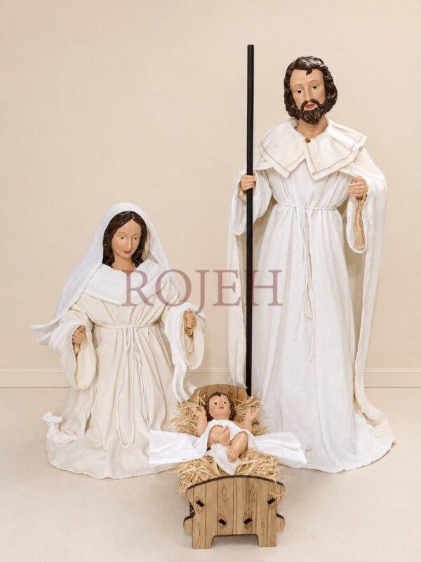 Celebrate the true meaning of Christmas with this beautifully handcrafted Nativity Scene. Carefully made with attention to detail, it reflects the timeless story of the Holy Family while bringing warmth, peace, and faith to your holiday décor. Perfect for tabletops, mantels, shelves, or as the centerpiece of a Christmas display, this handmade decoration creates a meaningful and elegant seasonal atmosphere that complements a variety of decorating styles.