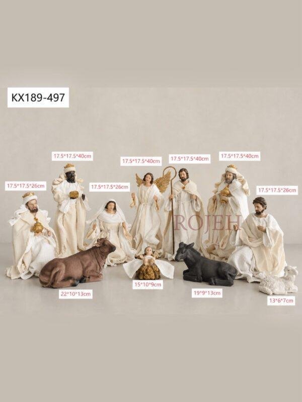 Celebrate the true meaning of Christmas with this beautifully handcrafted Nativity Scene. Carefully made with attention to detail, it reflects the timeless story of the Holy Family while bringing warmth, peace, and faith to your holiday décor. Perfect for tabletops, mantels, shelves, or as the centerpiece of a Christmas display, this handmade decoration creates a meaningful and elegant seasonal atmosphere that complements a variety of decorating styles.