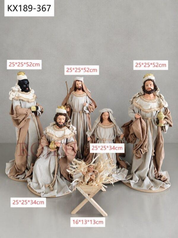 Celebrate the true meaning of Christmas with this beautifully handcrafted Nativity Scene. Carefully made with attention to detail, it reflects the timeless story of the Holy Family while bringing warmth, peace, and faith to your holiday décor. Perfect for tabletops, mantels, shelves, or as the centerpiece of a Christmas display, this handmade decoration creates a meaningful and elegant seasonal atmosphere that complements a variety of decorating styles.