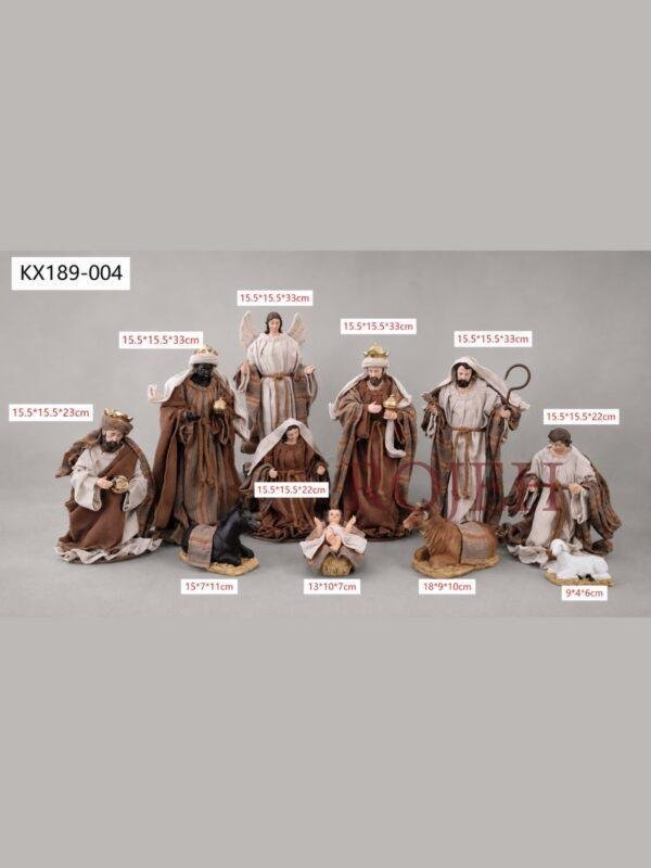 Celebrate the true meaning of Christmas with this beautifully handcrafted Nativity Scene. Carefully made with attention to detail, it reflects the timeless story of the Holy Family while bringing warmth, peace, and faith to your holiday décor. Perfect for tabletops, mantels, shelves, or as the centerpiece of a Christmas display, this handmade decoration creates a meaningful and elegant seasonal atmosphere that complements a variety of decorating styles.