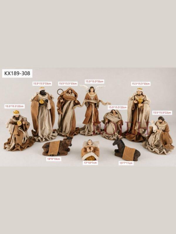 Celebrate the true meaning of Christmas with this beautifully handcrafted Nativity Scene. Carefully made with attention to detail, it reflects the timeless story of the Holy Family while bringing warmth, peace, and faith to your holiday décor. Perfect for tabletops, mantels, shelves, or as the centerpiece of a Christmas display, this handmade decoration creates a meaningful and elegant seasonal atmosphere that complements a variety of decorating styles.