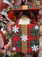 Battery Operated Animated Santa Gift Box