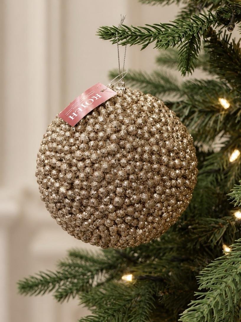 aecaa23e-9106-4d73-95ca-909d59564b08 15cm Champagne Bobble Ball - Image 1