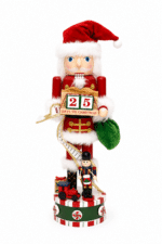 38cm Wooden Calendar Nutcracker