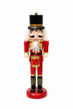 25cm Wooden Drummer Nutcracker
