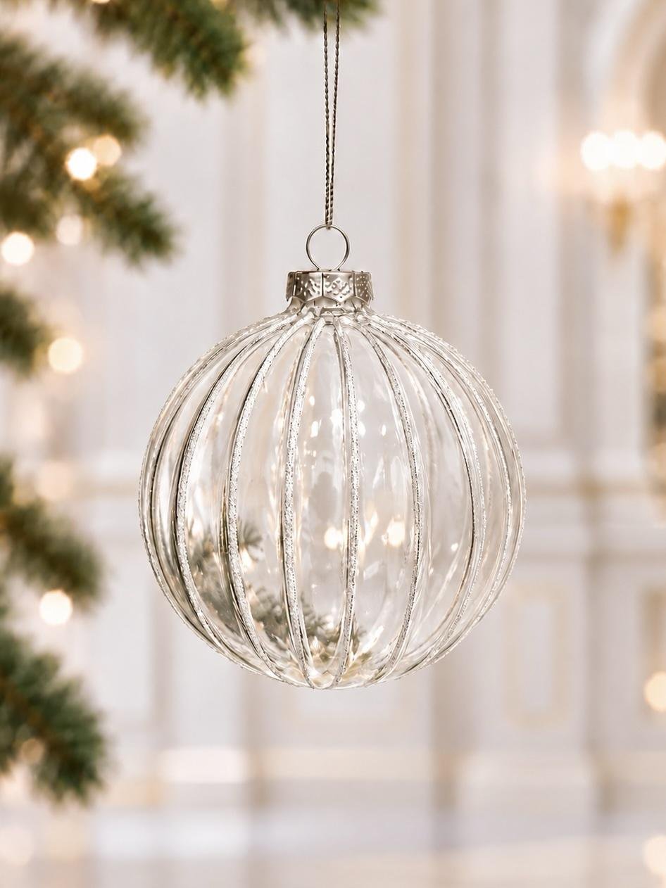 fa845dea-23da-442e-9a86-cf09ca74099f 10cm Clear Glass Ball - Image 1