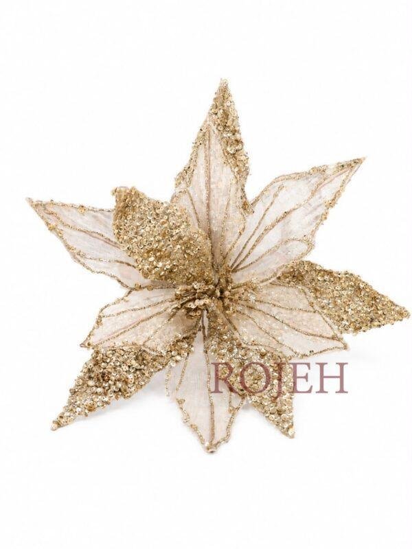 Christmas Tree Decorative Flower Add elegance, texture, and festive charm to your holiday décor with this decorative Christmas tree flower. Designed to enhance Christmas trees and seasonal displays, it brings depth, color, and a sophisticated finishing touch to any decorating style. Perfect for use on Christmas trees, wreaths, garlands, centerpieces, and other holiday arrangements, it blends beautifully with both classic and modern Christmas themes. Features * Adds elegance and dimension to Christmas decorations. * Ideal for Christmas trees, wreaths, garlands, centerpieces, and seasonal displays. * Easy to attach, shape, and reposition. * Available in a variety of colors, sizes, materials, and decorative designs. * Suitable for home, retail, event, and commercial holiday décor. Perfect For * Christmas Tree * Wreath * Garland * Centerpiece * Holiday Décor Available at Rojeh Store, Al Fuheis, Amman, Jordan