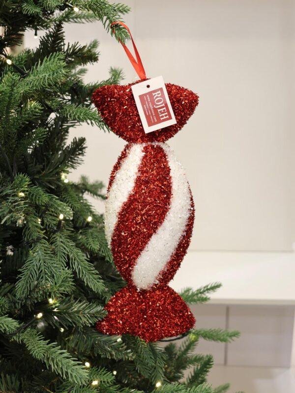 Add a sweet and playful touch to your Christmas décor with our Candy Christmas Ornaments. Inspired by classic holiday sweets and festive candy colors, these ornaments feature charming details, sparkling finishes, and cheerful designs that bring a fun Christmas atmosphere to any setting. Perfect for decorating Christmas trees, wreaths, garlands, centerpieces, and festive displays. Available in a variety of candy-inspired shapes, styles, colors, and designs to create a coordinated or colorful holiday theme. A delightful addition to Christmas décor in Jordan, ideal for homes, shops, restaurants, hotels, and seasonal displays. Rojeh Store, Al Fuheis, Amman, Jordan.