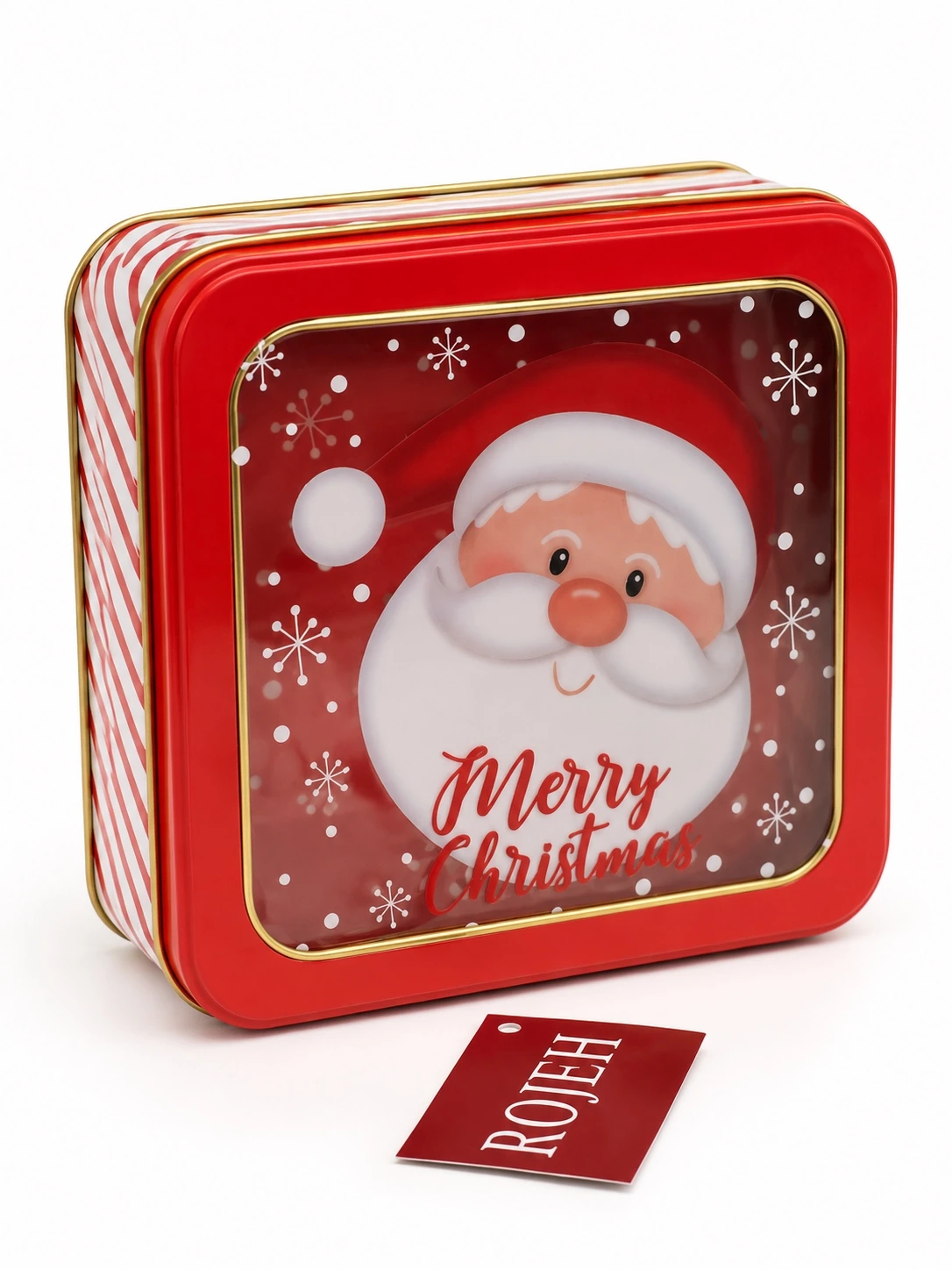 IMG_8087 Metal Gift Box Santa Merry Christmas - Image 1