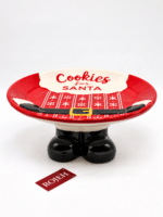 ⁦Ceramic ''Cookies For Santa'' Santa Plate     (No:95)⁩ - الصورة ⁦2⁩