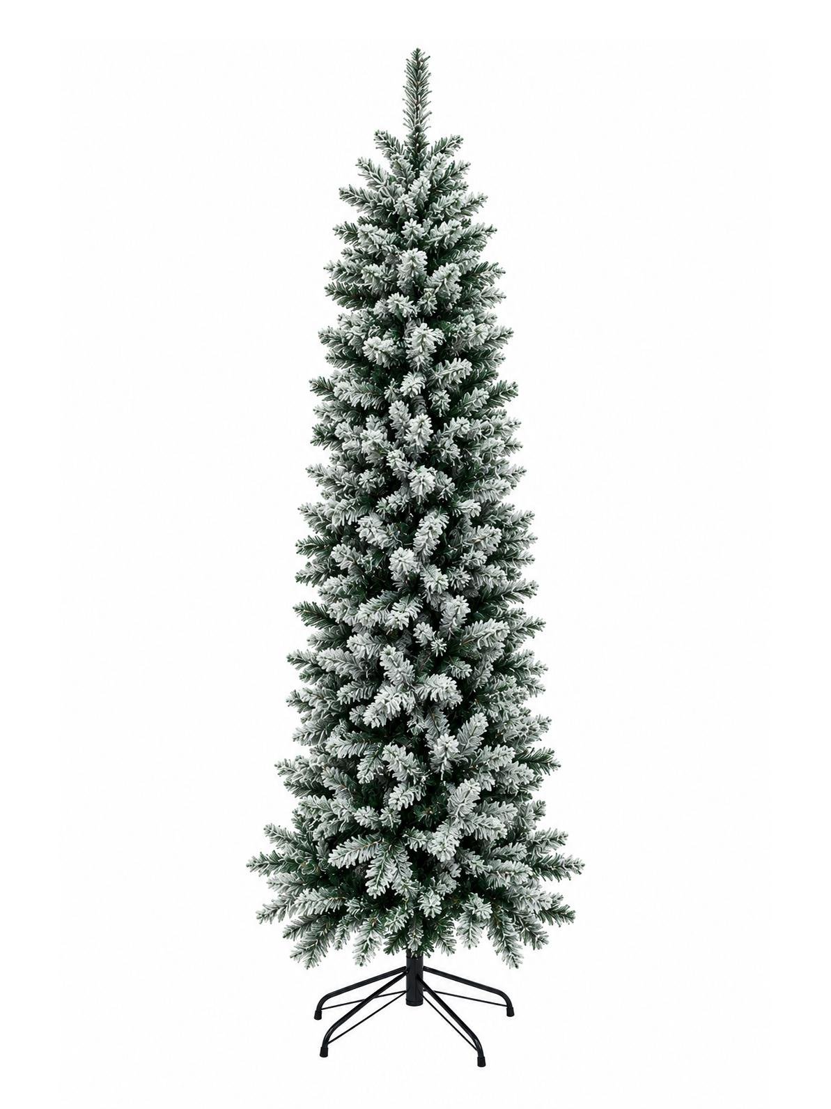 5(A) 8ft ( 240cm ) Arizona Flocked Slim Christmas Tree - الصورة 1