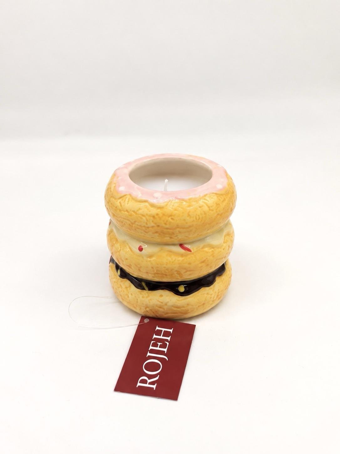74660e26-927d-4a2a-979e-064ec13d9f83 Donuts Ceramic Candle - Image 1