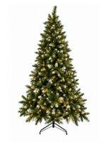8ft ( 240cm ) Snowy Pre-Lit Christmas Tree