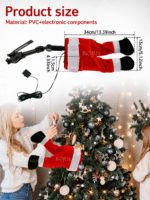 Animated Battery & Electric Santa Leg - Image 2