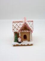 Santa & Snowman Polyresin Village House - Image 3