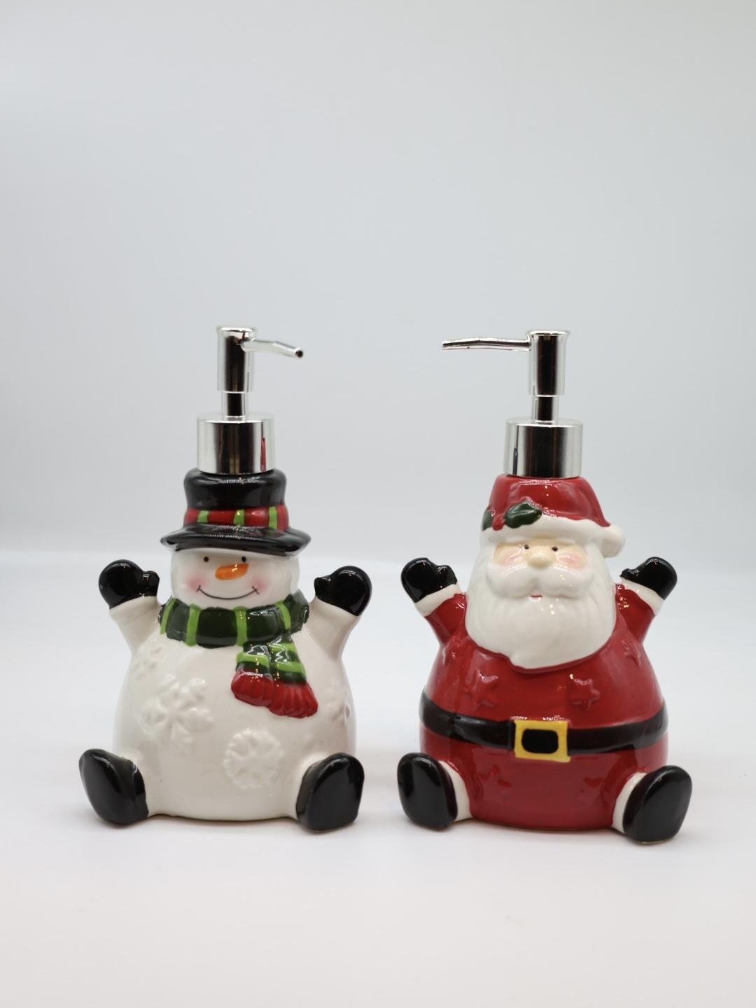 IMG_2260 Santa & Snowman Ceramic Christmas Soap - Image 1