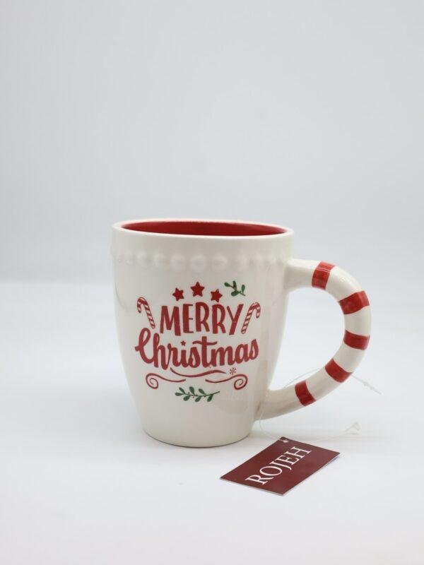 Size : 11 × 12 cm Add warmth and elegance to your coffee break with our premium Christmas ceramic mug, designed to bring holiday cheer home or to the office. ‏Discover high-quality Christmas mugs at Rojeh Store. Visit our showroom in Fuheis, Amman, Jordan, or shop online today