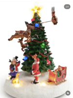⁦Animated & Musical Electric Polyresin Christmas Village⁩ - الصورة ⁦2⁩
