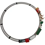 Battery Operated Christmas Tree Train Set - Image 3