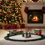 Battery Operated Christmas Tree Train Set - Image 2