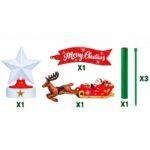 Animated & Musical Battery Sled Rotates Around The Christmas Tree - Image 3