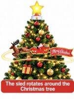 Animated & Musical Battery Sled Rotates Around The Christmas Tree