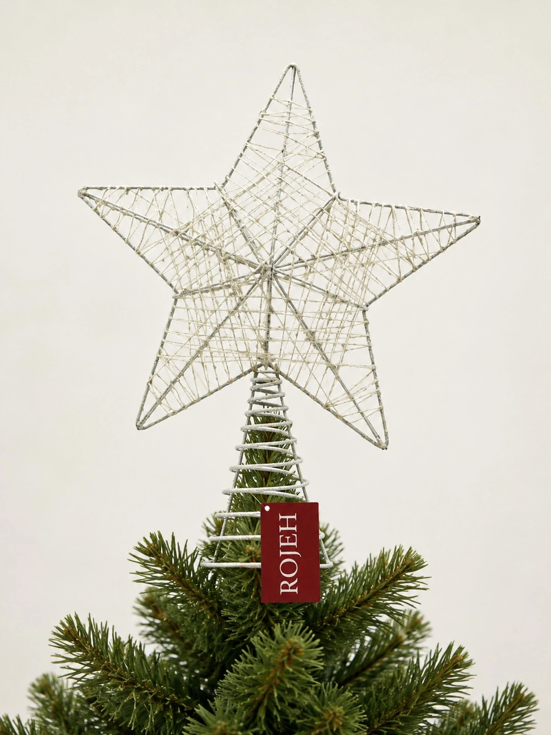 IMG_7655 White Star Tree Topper - الصورة 1