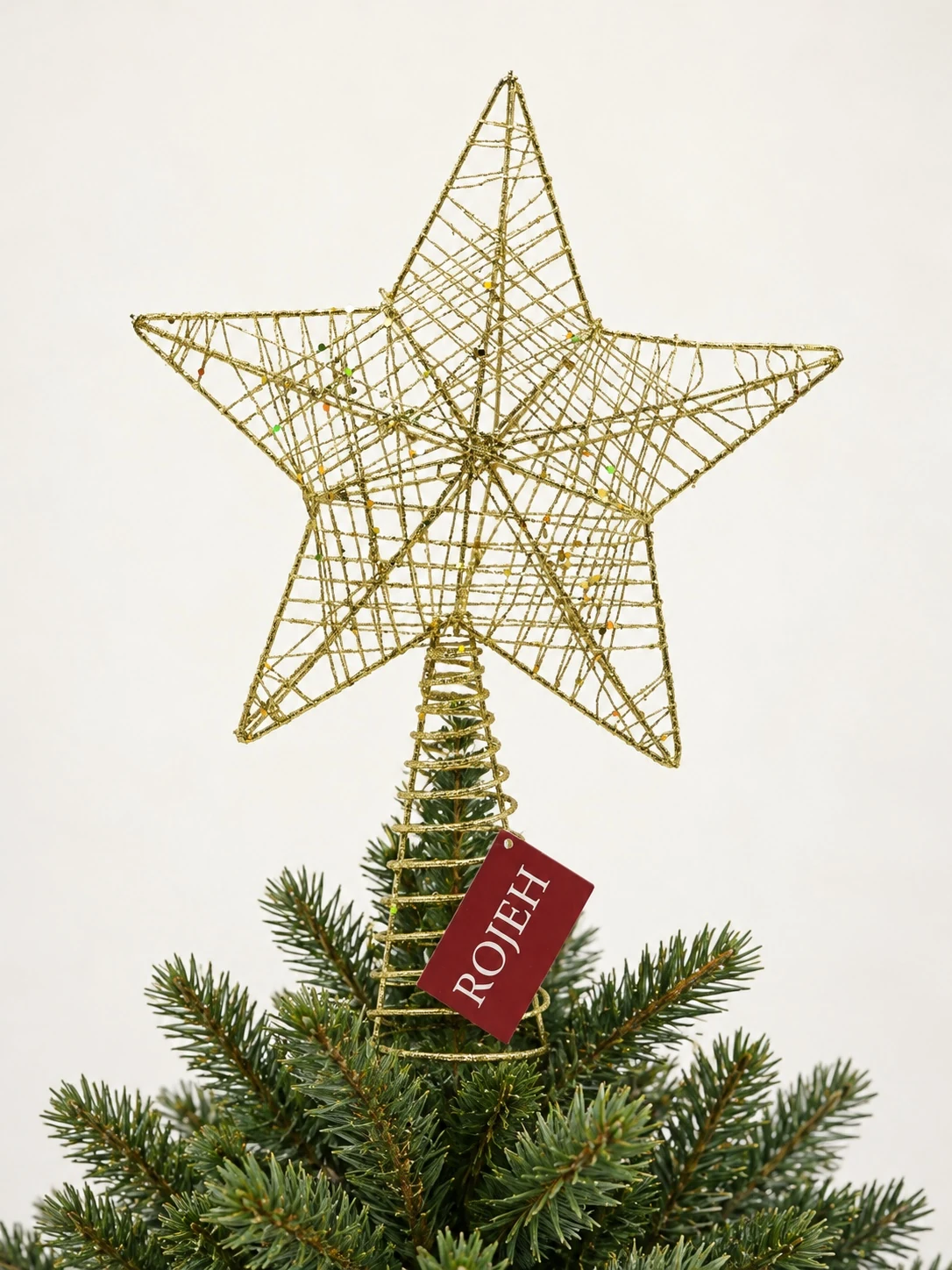 IMG_7657 Gold Star Tree Topper - Image 1
